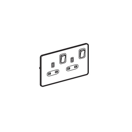 ليجراند - فيش مجوز 13 أمبير - ذهبي - Sleek