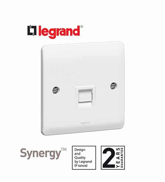 ليجراند فيش تليفون 86 x 86 ملم rj 11 rj 12 أبيض
