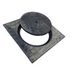 غطاء تفتيش زهر ثقيل 60x60 سم 90 كيلو