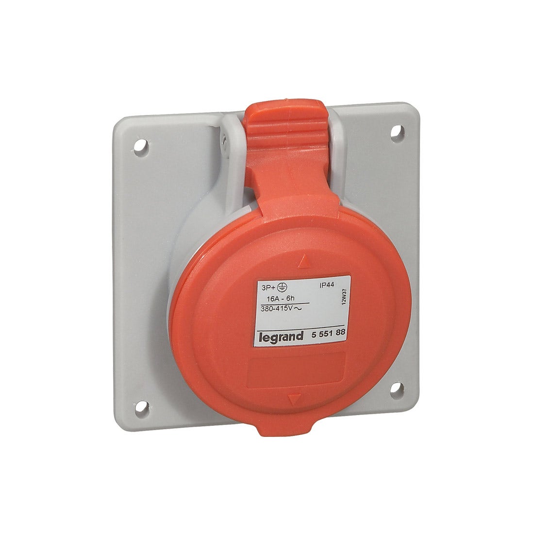 ليجراند - فيش صناعي 16A 4P+E 380/415V على لوحة كهربائية IP44, P17