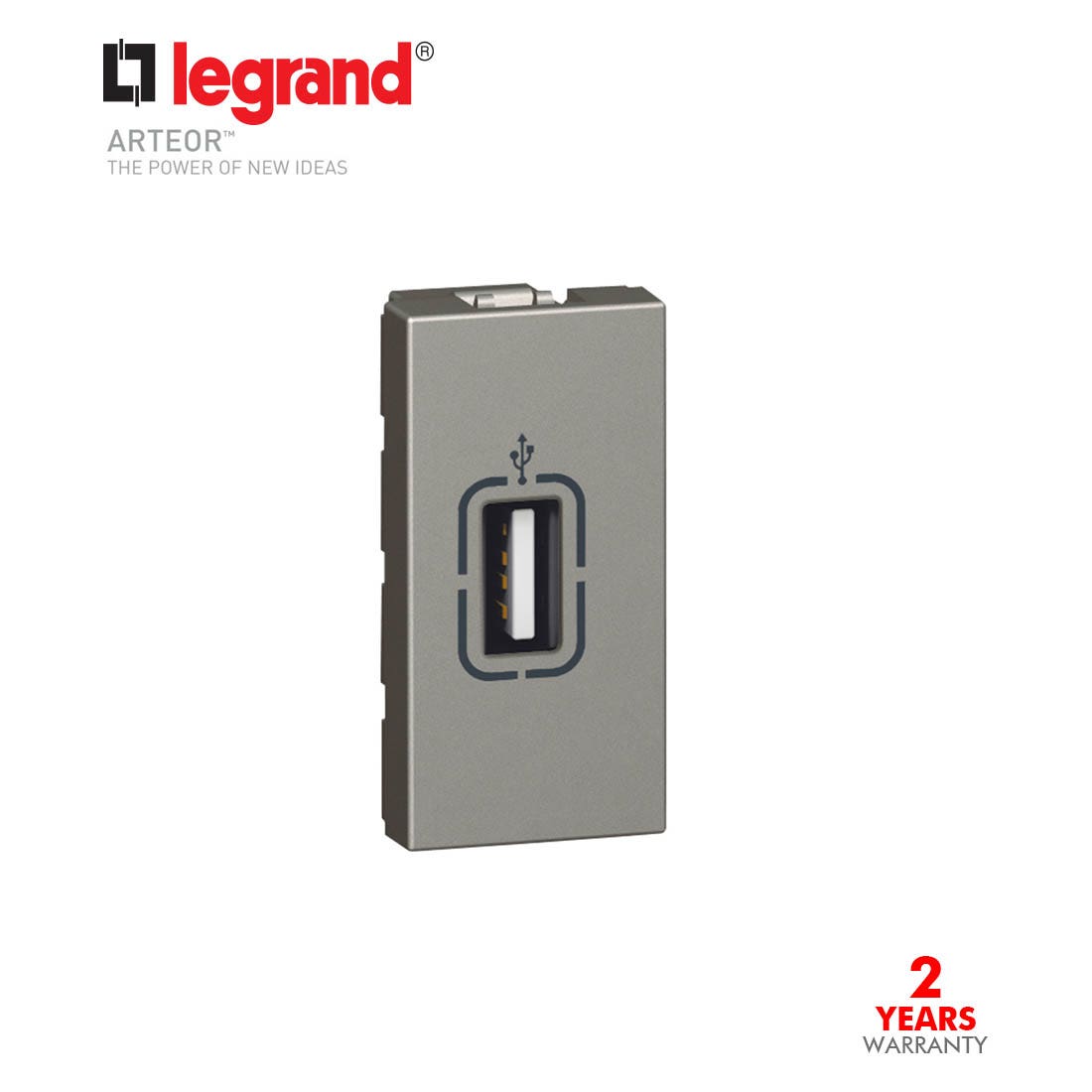 ليجراند - فيش USB - أرتيور - 1 موديول - مغنيسيوم