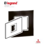 ليجراند - غطاء مربع أسود لامع 2 موديول - ايطالي/امريكي - أسود لامع