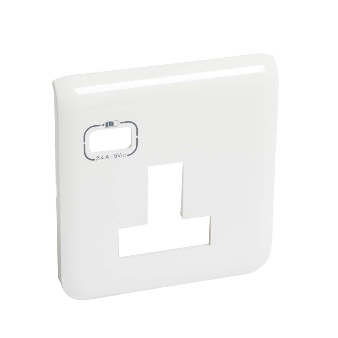 ليجراند - غطاء موزاييك - لفيش مع USB - أبيض