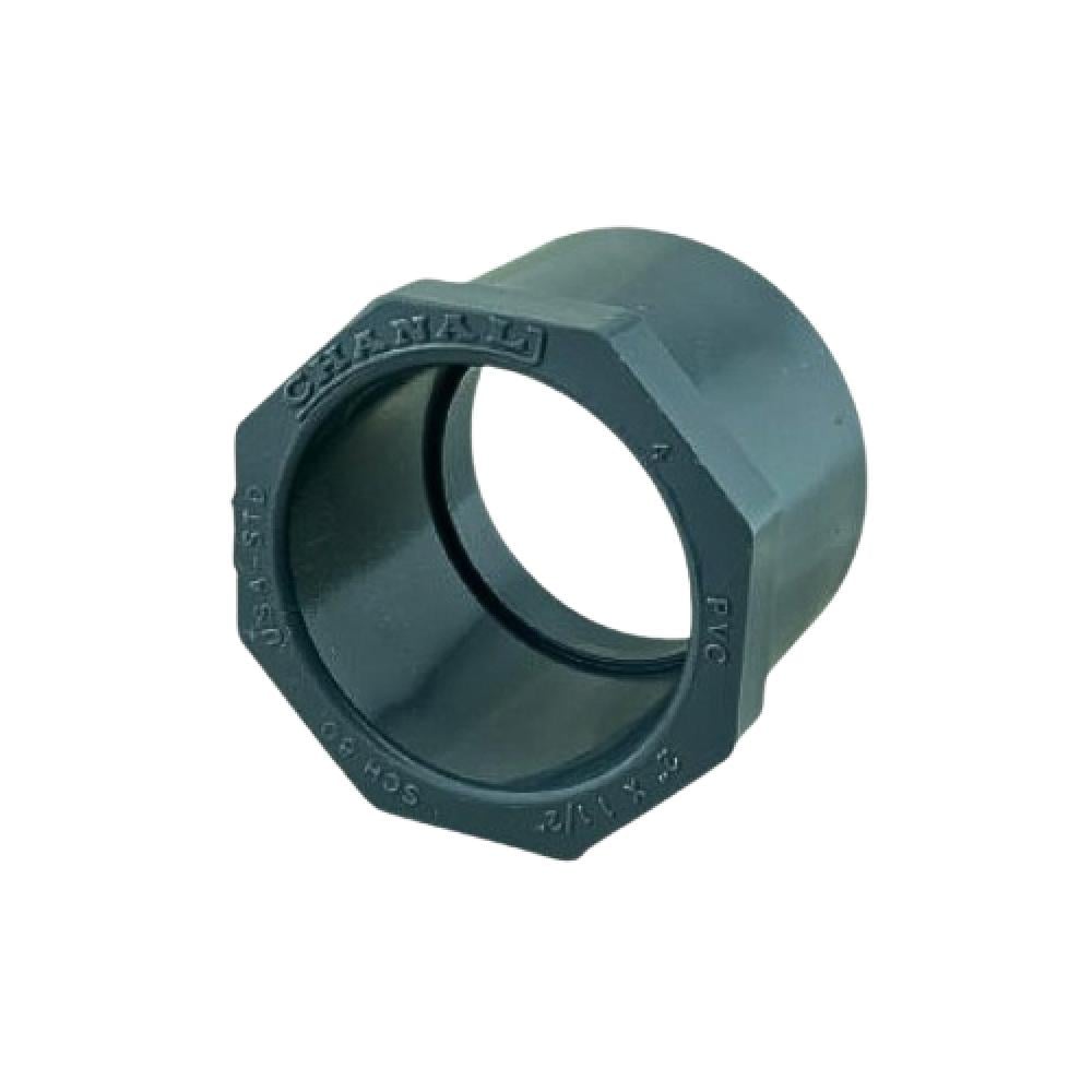 نقاص pvc حار من شانل ، 2x1 1 2 بوصة ضغط 80 رمادى