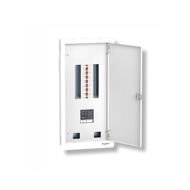 SCHNEIDER - Acti9 Disbo Distribution Board with Compact NSX MCCB, 3 Phase, Flush, Flat Door