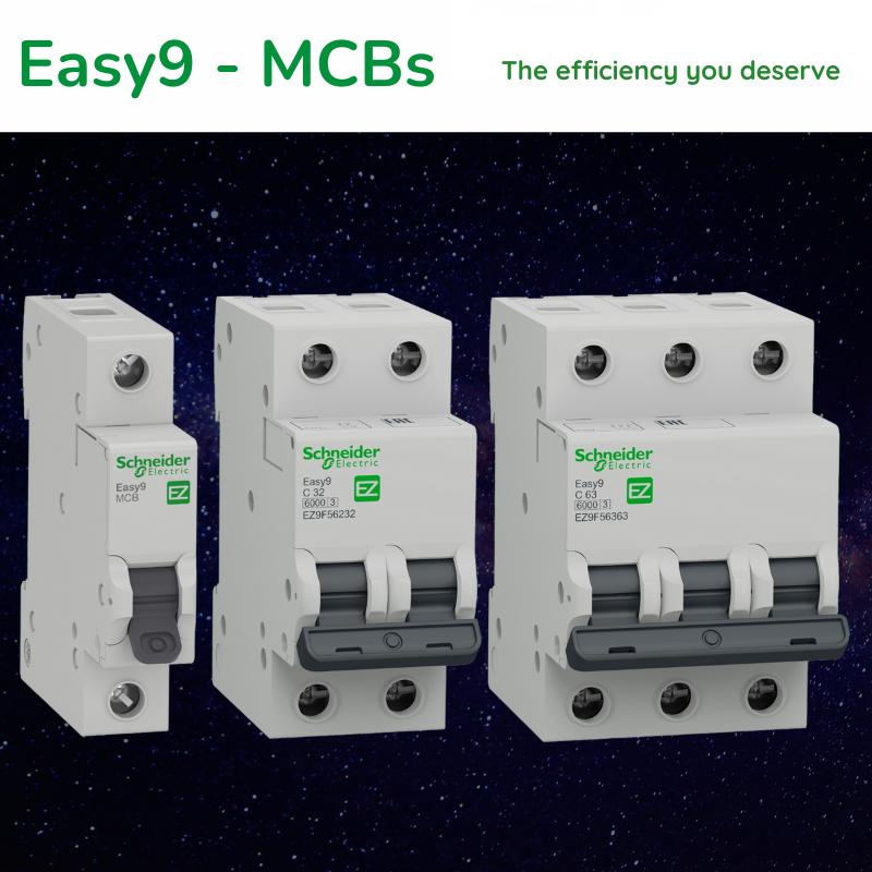 SCHNEIDER - MCB, Easy9, 6000A, C Curve