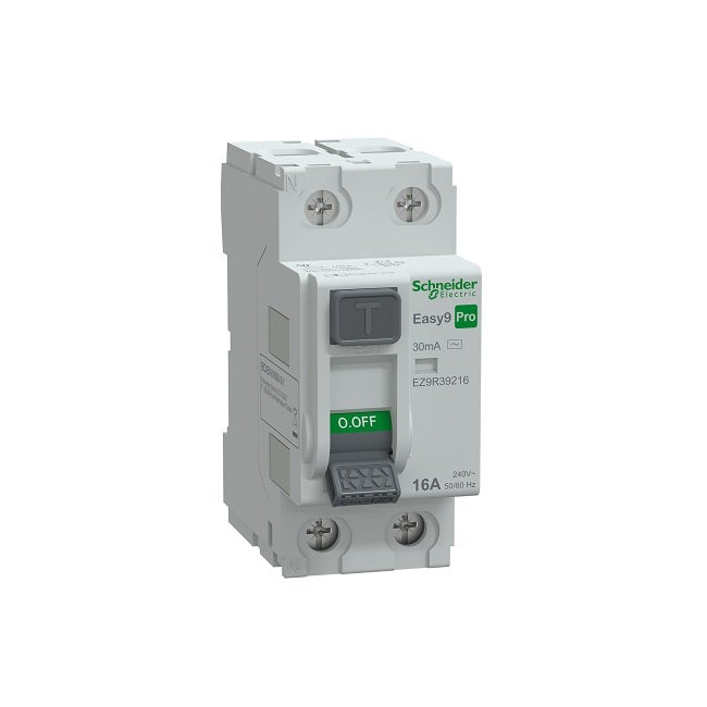 شنايدر - قاطع RCCB - نوع Easy9, 2P, 16A, 30mA, Type AC