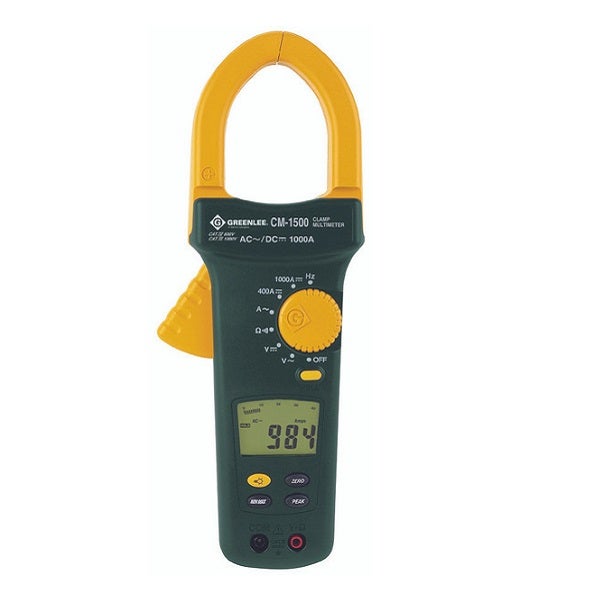 grnl.cm1550.jpg جرينلي - جهاز قياس التيار الكهربائي - True-RMS - تيار متردد/تيار مستمر - 1000 أمبير (CM-1550) - الصورة 1