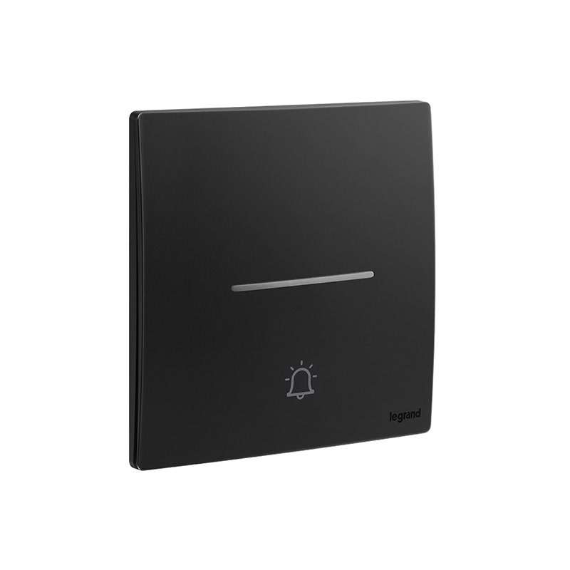ليجراند - زر الضغط Mallia Senses، DND/MUR/BELL، مفرد، Matt Black