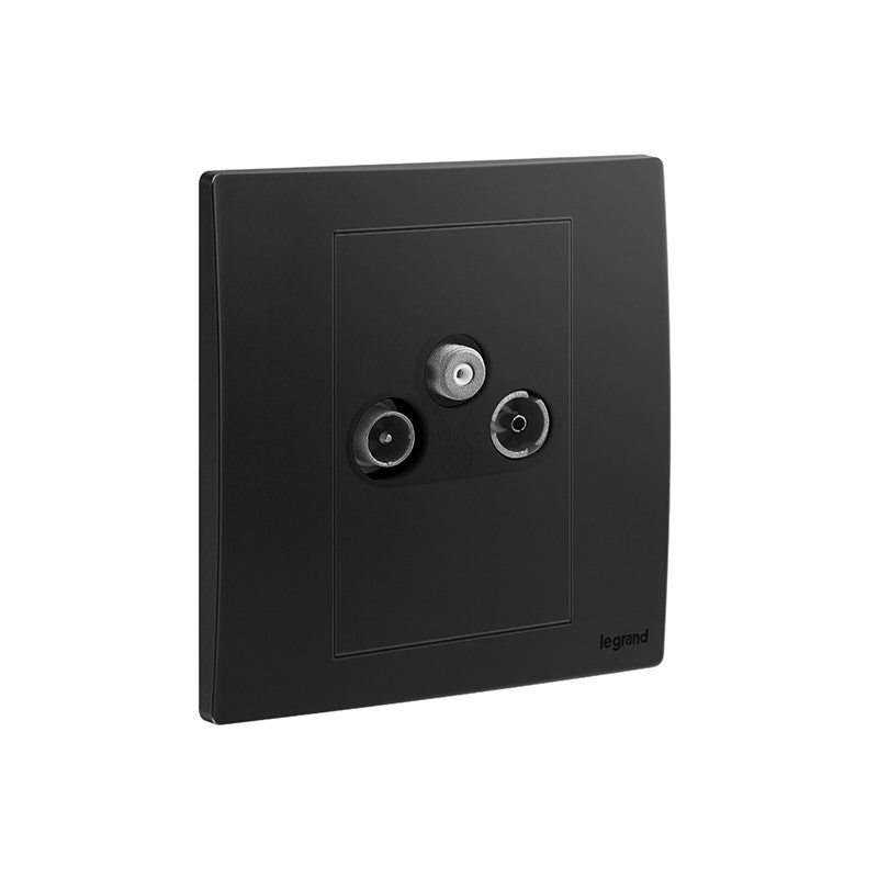 ليجراند مقبس tv r sat mallia senses، مفرد، matt black 2