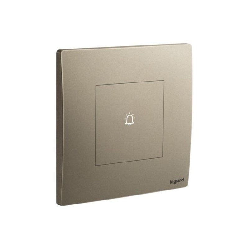 leg.281240db.jpg ليجراند زر جرس لمسة mallia senses، مفرد، 6a، 240v، 200w، dark bronze - الصورة 1