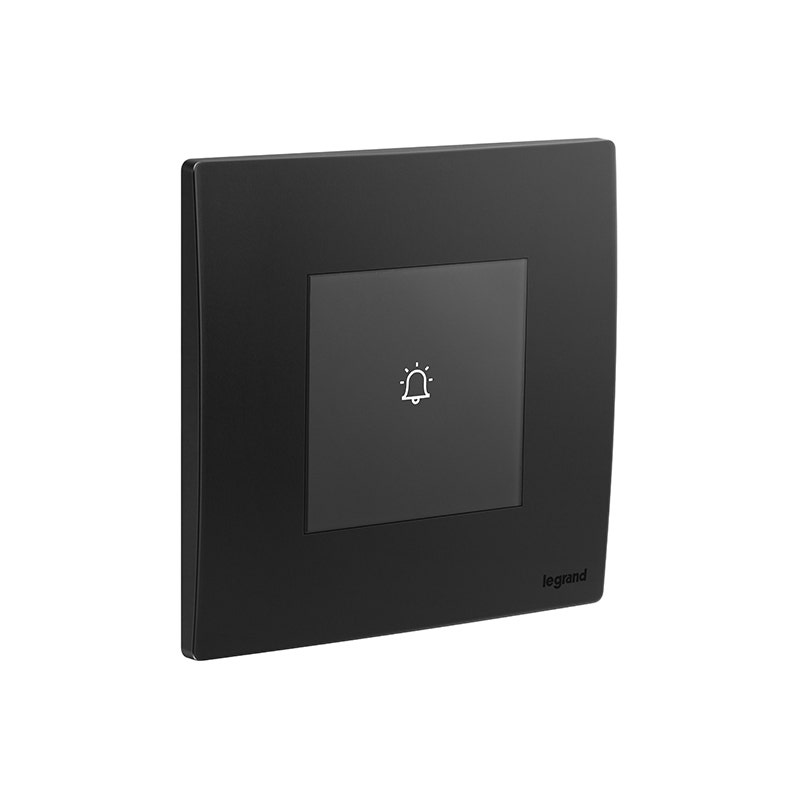 leg.281240mb.jpg ليجراند زر جرس لمسة mallia senses، مفرد، 6a، 240v، 200w، matt black - الصورة 1