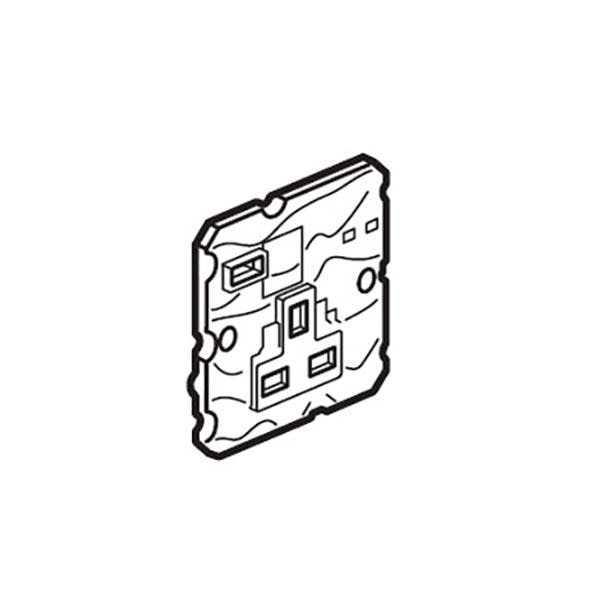 leg.572258.jpg ليجراند - فيش أرتيور - 13 أمبير - 250 فولت - BS - مع شاحن USB من النوع C - قطب واحد - ألومنيوم - الصورة 1