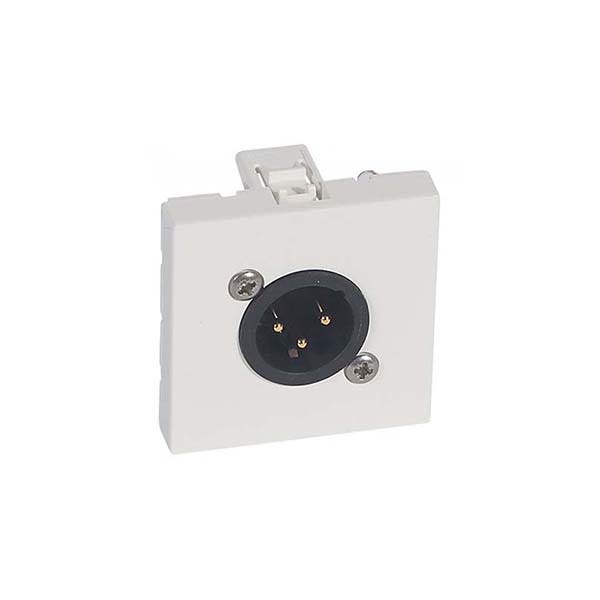 ليجراند - فيش XLR أرتيور - 3 أقطاب - 2 موديول - أبيض