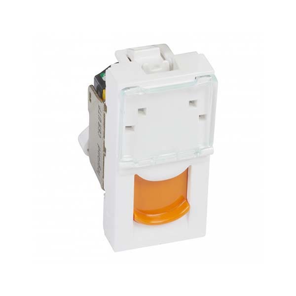ليجراند - فيش بيانات أرتيور - RJ45 - Cat.6A - UTP - 1 موديول - أبيض - برتقالي