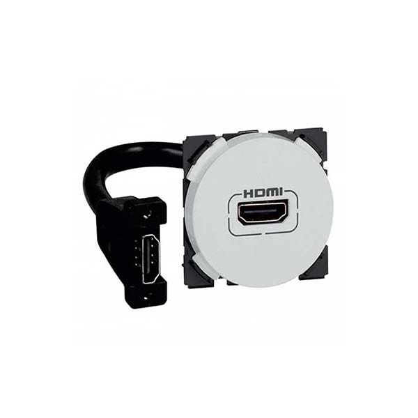 ليجراند - فيش HDMI أرتيور - دائري - 2 موديول - ألومنيوم