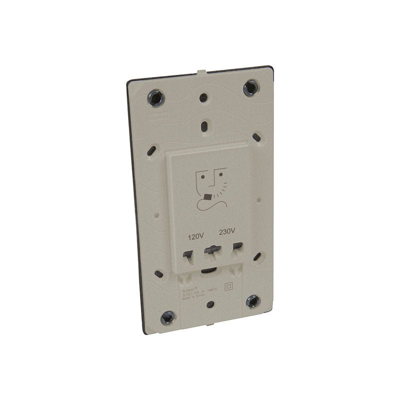 ليجراند - مقبس حلاقة Arteor، 230V/120-230V، 3 موديول، Champagne