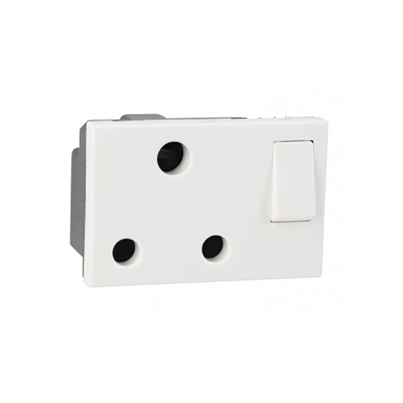 ليجراند - مقبس Arteor، هندي، 3 Pin، 16A، 2P+E، 3 موديول، White