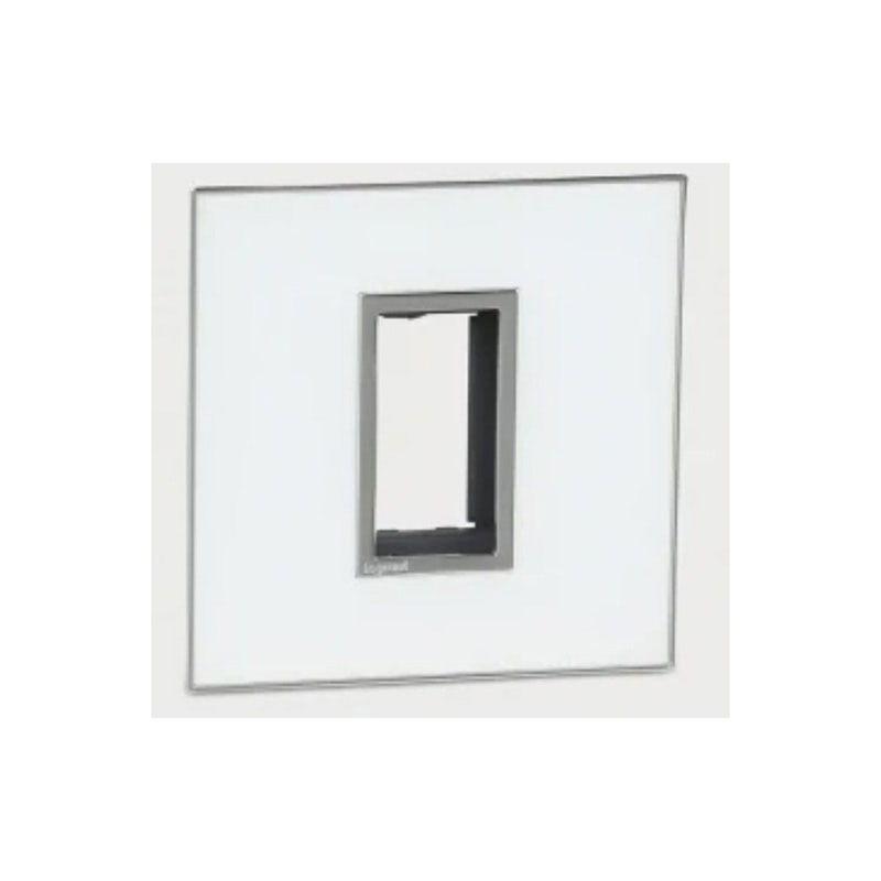 ليجراند - غطاء مع إطار Arteor، هندي، موديول 1، مربع، Mirror White
