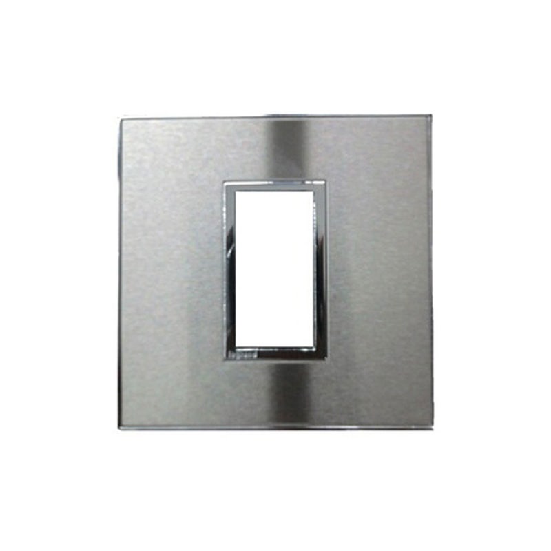 ليجراند - غطاء مع إطار Arteor، هندي، موديول 1، مربع، Stainless Steel