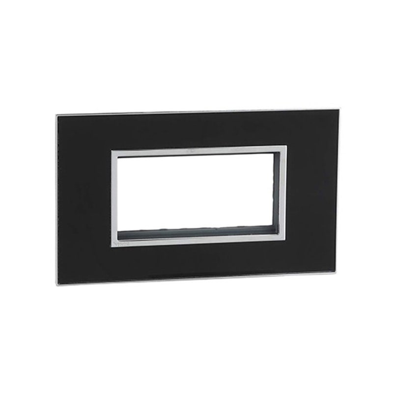 ليجراند - غطاء مع إطار Arteor، هندي، 4 موديول، مربع، Mirror Black
