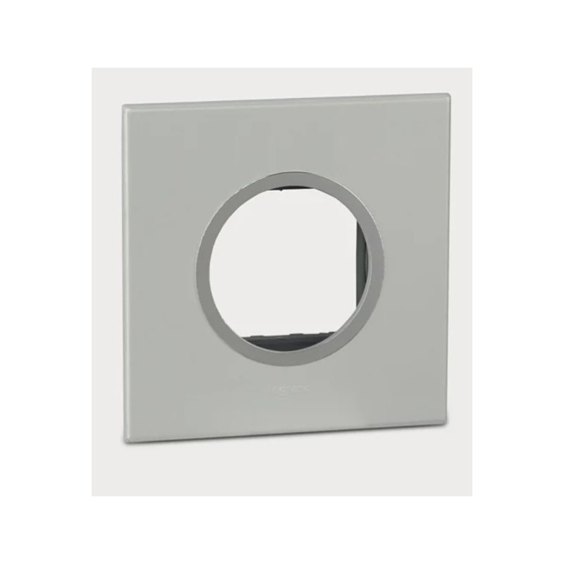 ليجراند - غطاء مع إطار Arteor، هندي، 2 موديول، دائري، Pearl Aluminium