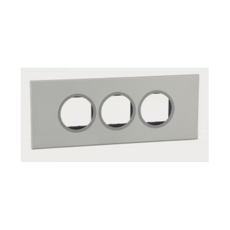 ليجراند - غطاء مع إطار Arteor، هندي، 6 موديول، دائري، Pearl Aluminium