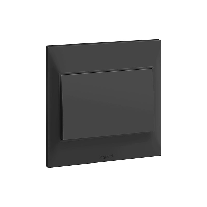ليجراند - زر الضغط Belanko S، مفرد، خط 1، 6A، 250V، Anthracite