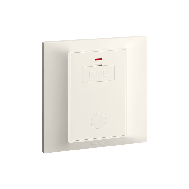 ليجراند - وحدة الاتصال المؤمنة Belanko S، 13A، 250V، بدون مفتاح + منفذ سلك + Neon، Ivory