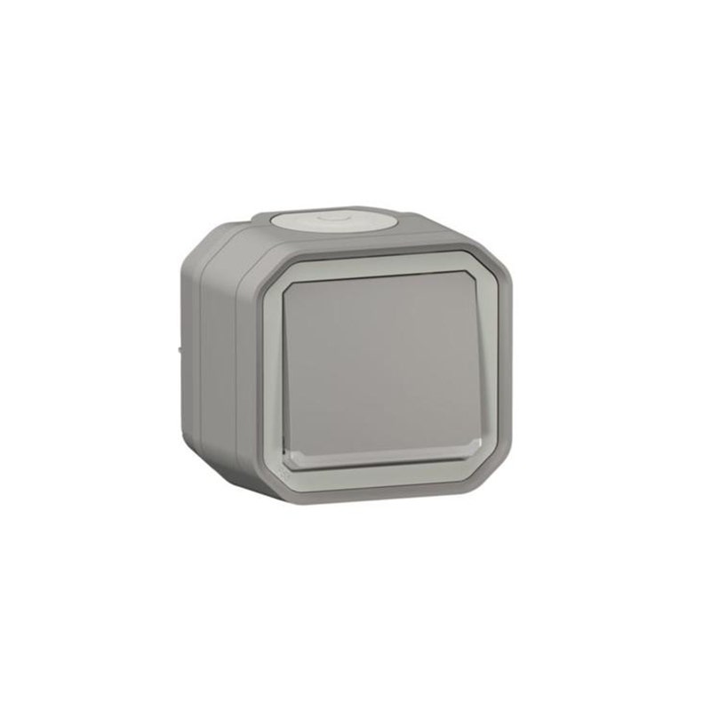 ليجراند مفتاح indicator plexo، خط 2، مفرد، grey، تركيب ع