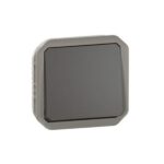 ⁦ليجراند - مفتاح Plexo، IP55، فتحة،خط 2، 10A 250V، آلية، أنثراسايت⁩ - الصورة ⁦2⁩