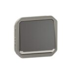 ⁦ليجراند - مفتاح Plexo، IP55، فتحة،خط 2 + مؤشر، 10A 250V، آلية، أنثراسايت⁩ - الصورة ⁦2⁩