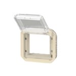 ⁦ليجراند - محول موزاييك Plexo، IP55، مع غطاء شفاف، آلية، عاجي⁩ - الصورة ⁦2⁩