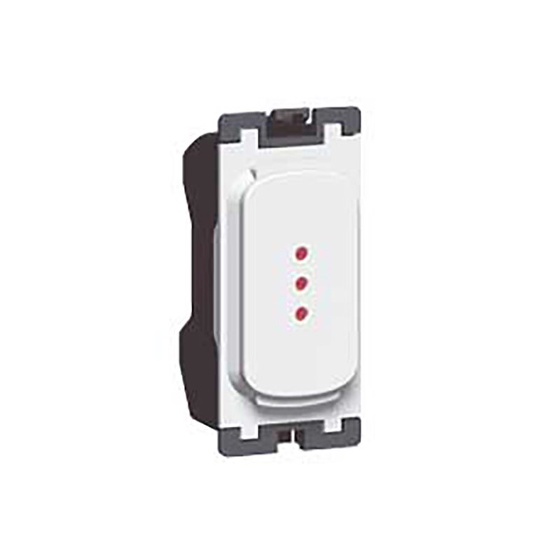 ليجراند - مؤشر Synergy، Grid Module، Neon أحمر، 1mA، 230-250V، White