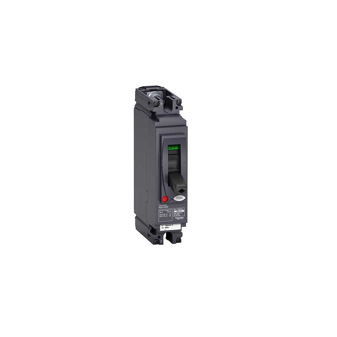 شنايدر - قاطع رئيسي 20 أمبير - ComPact NSX100F AC/DC, 1P 1d, 18kA at 240 VAC, TMD Trip Unit 20A