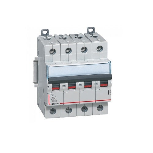 ليجراند - قاطع 63 أمبير - 4 خط - 400 فولت - DX³ 6000 - 10 kA - C curve