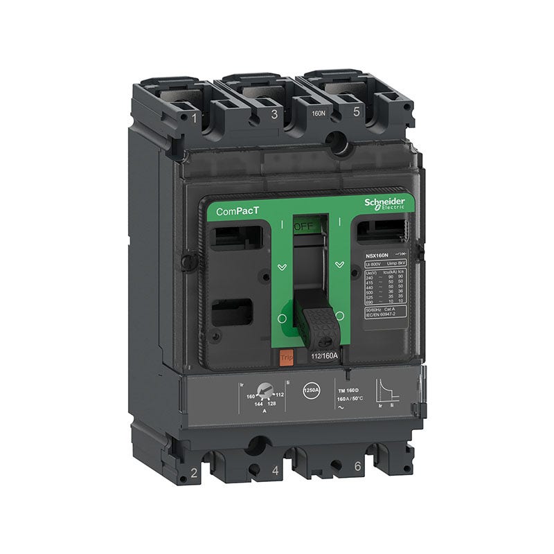 شنايدر - قاطع 63 أمبير - 3 خط - NSX100N, 50kA at 415VAC, TMD Trip Unit