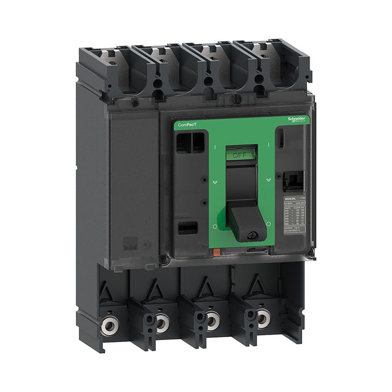 شنايدر - قاطع 400 أمبير - 4 خط - NSX400N, 400A, 4P, 50kA at 415VAC 50/60 Hz, w/o Trip Unit