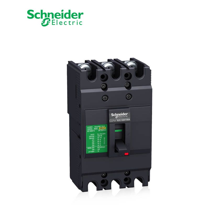 شنايدر - قاطع رئيسي 40 أمبير - EasyPact EZC100B, 3P, 40A, 7.5kA 400/415V, TMD Trip Unit