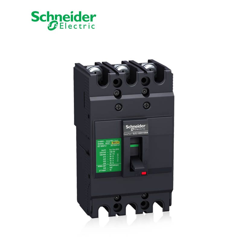 شنايدر - قاطع رئيسي 40 أمبير - EasyPact EZC100F, 3P, 40A, 10kA 400/415V, TMD Trip Unit