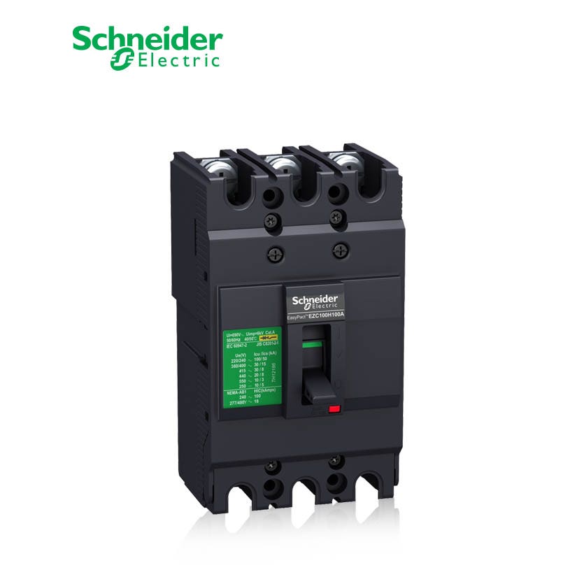 شنايدر - قاطع رئيسي 40 أمبير - EasyPact EZC100H, 3P, 40A, 30kA 400/415V, TMD Trip Unit