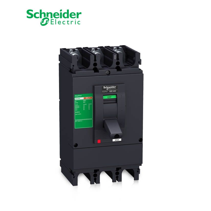 شنايدر - قاطع رئيسي 400 أمبير - EasyPact EZC400H, 3P, 400A, 50kA 400/415V, TMD Trip Unit