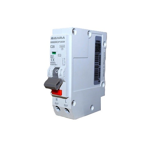 بحرة - قاطع تفاضل - 1P, 32A, 30MA, 10KA, 240V, Plug In