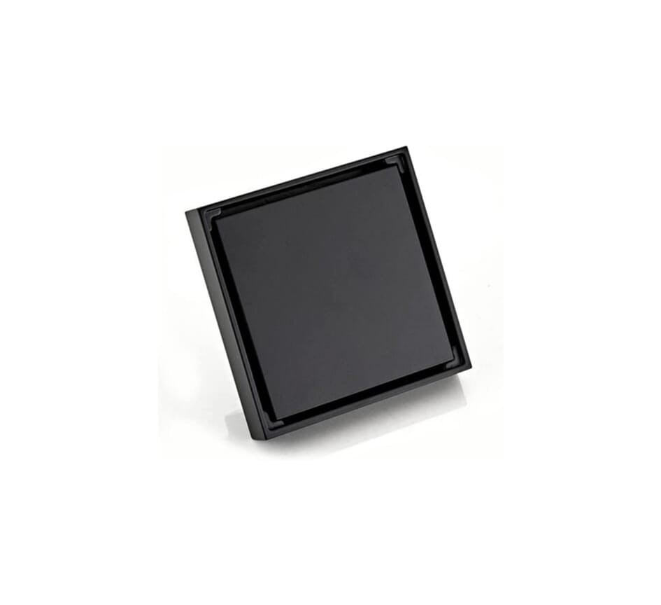 صفاية بلاط معدن iglow مقاس 15x15 سم اسود