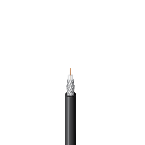 بلدن - كيبل 1 خط - مقاس 20AWG - لون أسود - 305 متر/اللفة - COAXIAL, RG-95, 75 Ohm, ANALOG VIDEO, Double 95% TC Braid