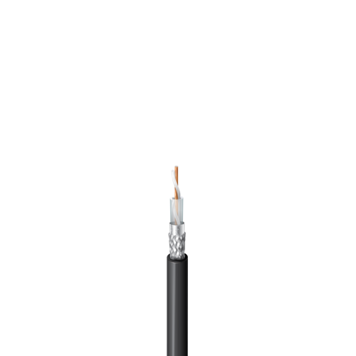 بلدن - 1 خط - CABLE 1C - 10 AWG - 50 Ohm Wireless Transmission Coax, RG-8, Solid BC, Foil + 90% TC Braid, PVC Jkt - مقاس 10AWG