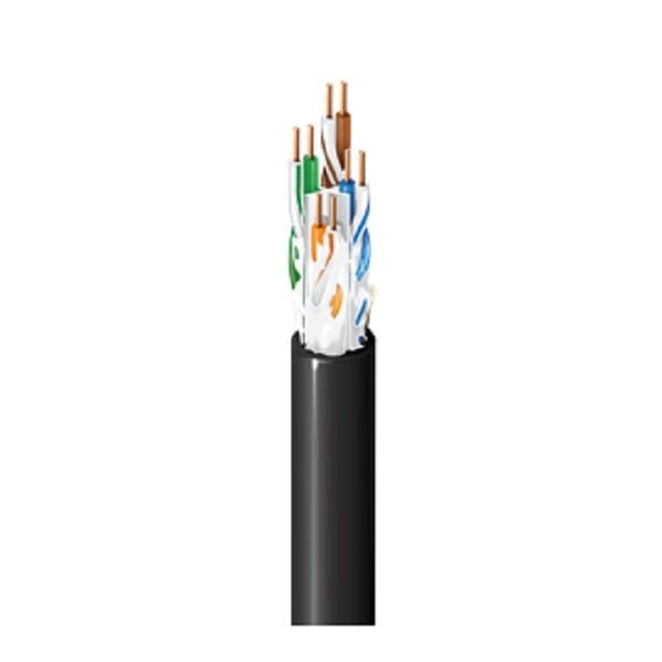 بلدن - كيبل شبكة 8 خط - مقاس 24AWG - اللفة 305 متر - لون أسود - CAT6 U/UTP SCU/PLFN/GELF/PE, BlRI/GELF/PE