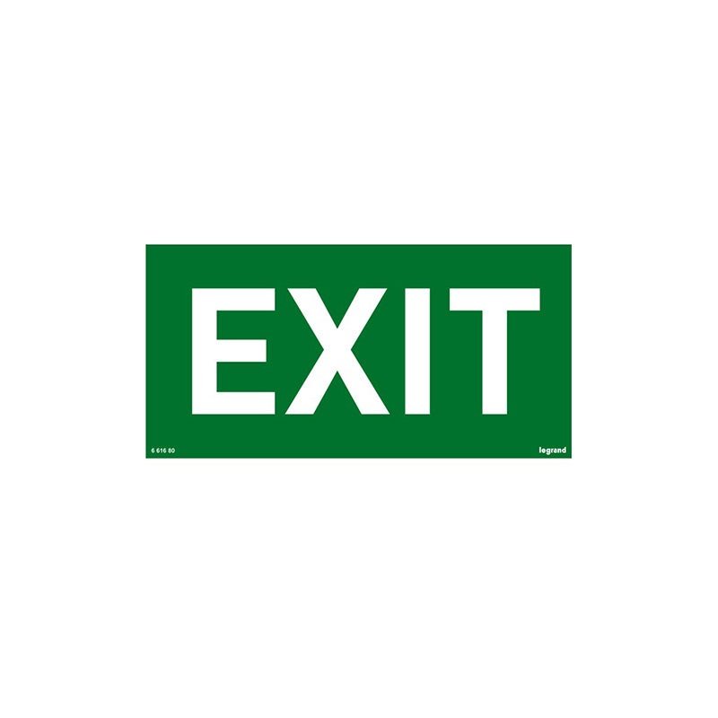 ليجراند - ملصق، للإضاءة الطارئة، "EXIT"، 100x200 مم