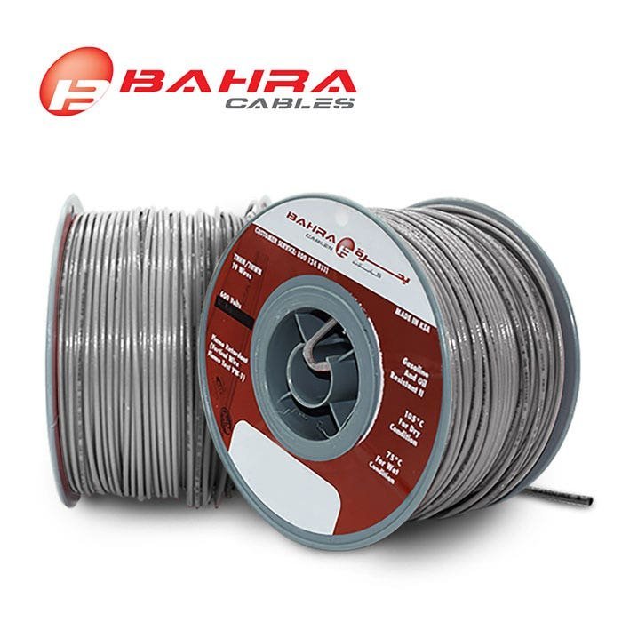 بحرة - سلك كهربائي نحاس - المواصفات الأمريكية - THHN - مقاس 14 AWG - رمادي - 600 فولت - 152.44 متر
