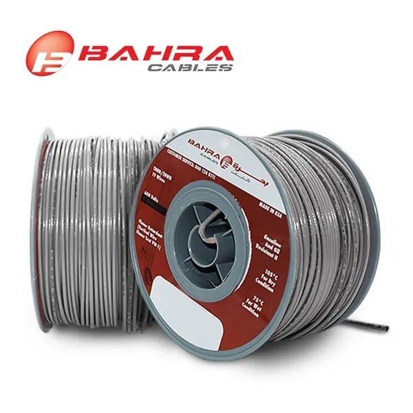 بحرة - سلك كهربائي نحاس - المواصفات الأمريكية - THHN - مقاس6 AWG - رمادي - 600 فولت - 152.44 متر